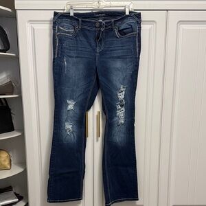 Maurices Dark Blue Boot Cut Jeans